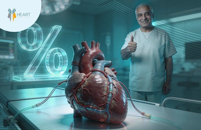 نسبة نجاح عملية تغيير شرايين القلب